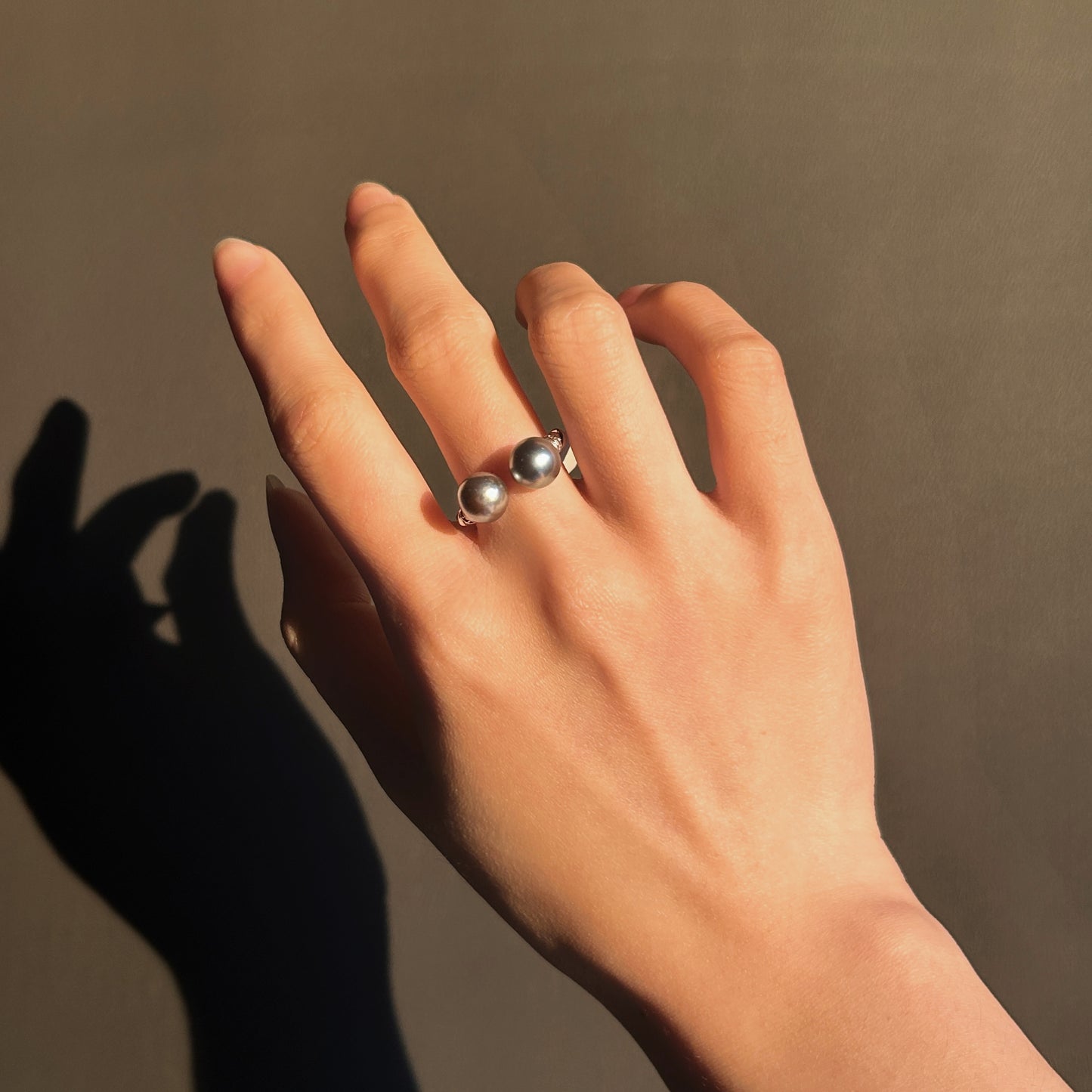Tahitian Pearl Infinity Ring