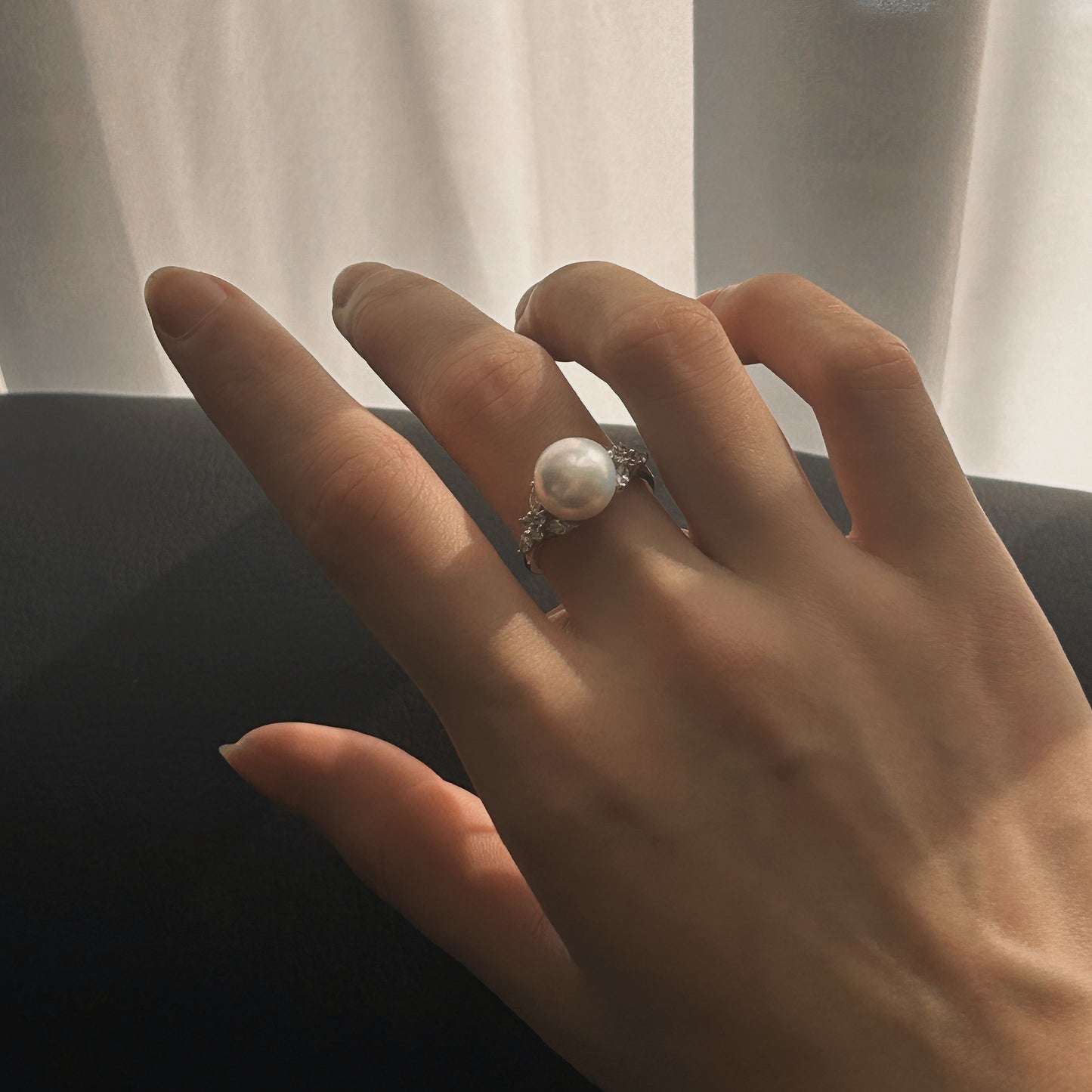 10.0-11.0 mm Freshwater Pearl Celeste Ring
