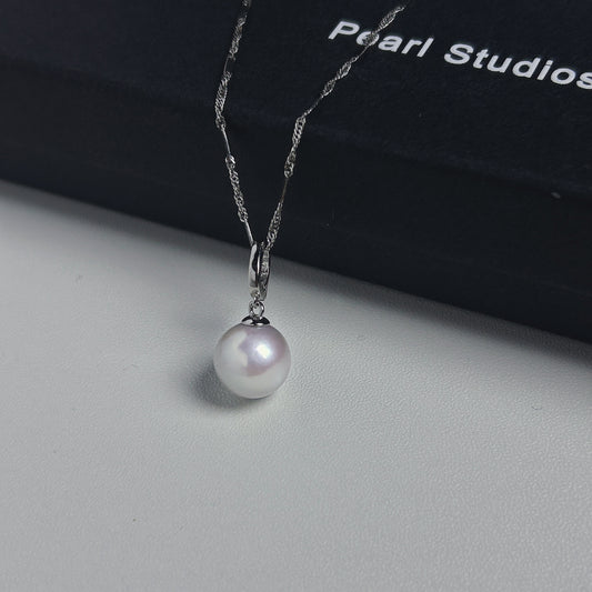 10.0-11.0mm White Freshwater Pearl Classic Pendant