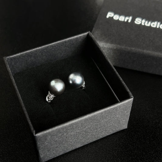 Tahitian Pearl Infinity Ring