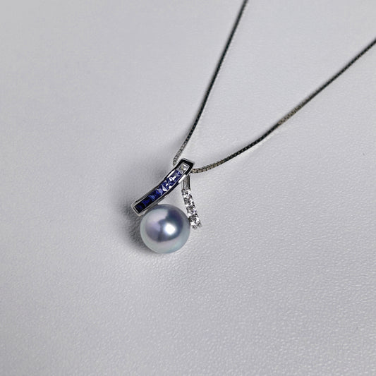 8.0-8.5mm Akoya Pearl Ribbon Pendant