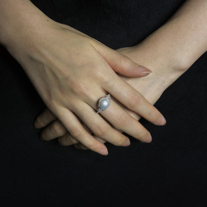 10.0-11.0 mm Freshwater Pearl Celeste Ring