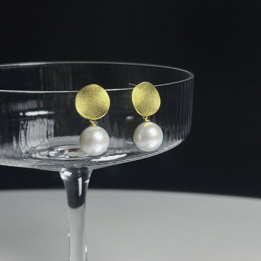Vintage White Freshwater Pearl Earrings