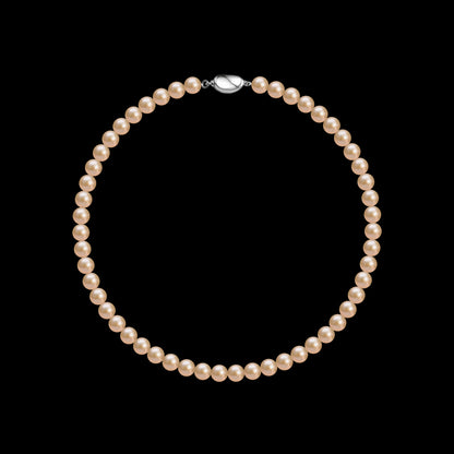 8.5-9.5mm Peach Freshwater Pearl Necklace